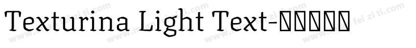Texturina Light Text字体转换